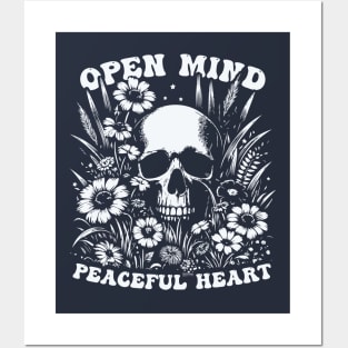 Open Mind, Peaceful Heart Posters and Art